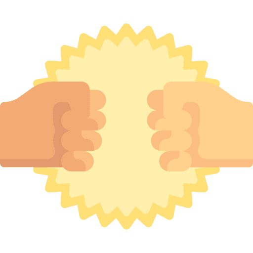 Struggle hands and gestures conflict fist icon