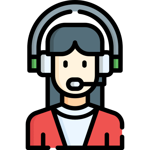 Customer service agent technical support woman avatar icon Customer service agent technical support woman avatar icon