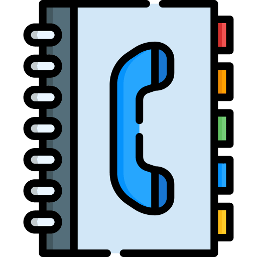 Phone book contact book agenda notepad icon Phone book contact book agenda notepad icon