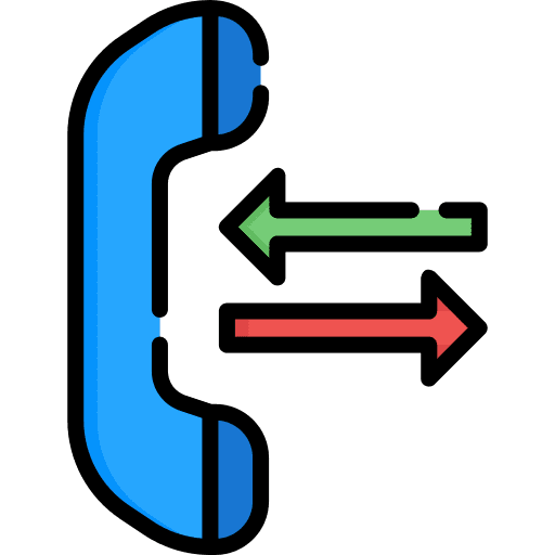 Phone call two way communication arrows phone call icon Phone call two way communication arrows phone call icon