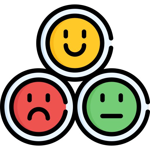 Rating smileys evaluation value icon