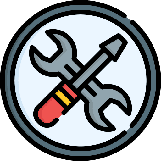 Settings construction and tools tools settings icon
