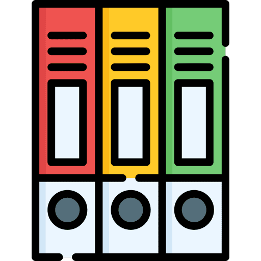 Binder file storage files and folders icon Binder file storage files and folders icon