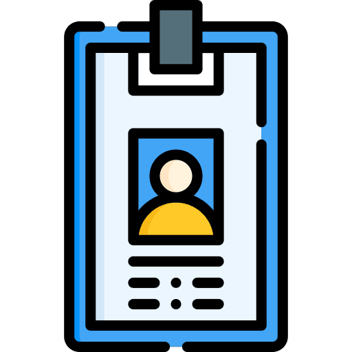 Id card identification business id card icon Id card identification business id card icon
