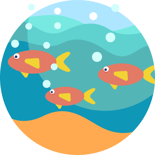 Fish wildlife under water icon