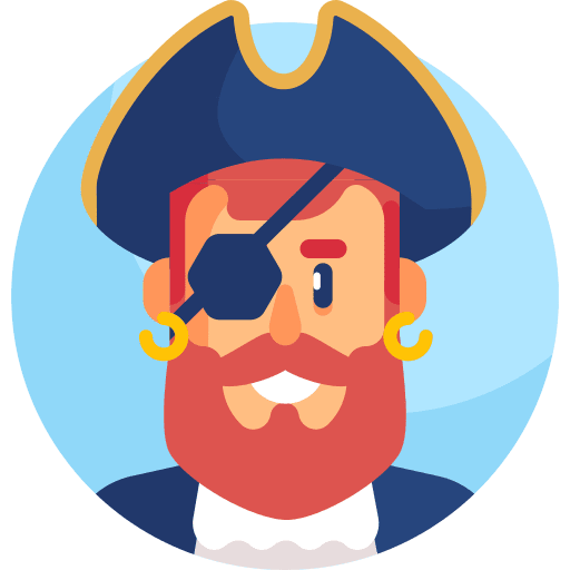 Pirate character user avatar icon
