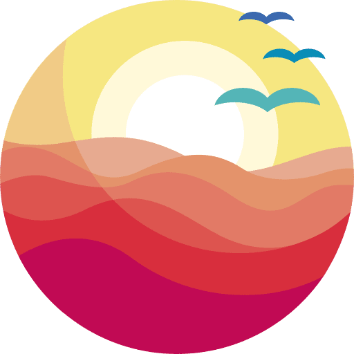 Sunset holiday sunset summer icon