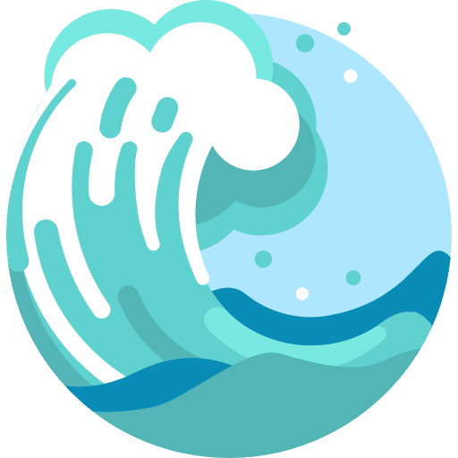 Wave summer sea ocean icon