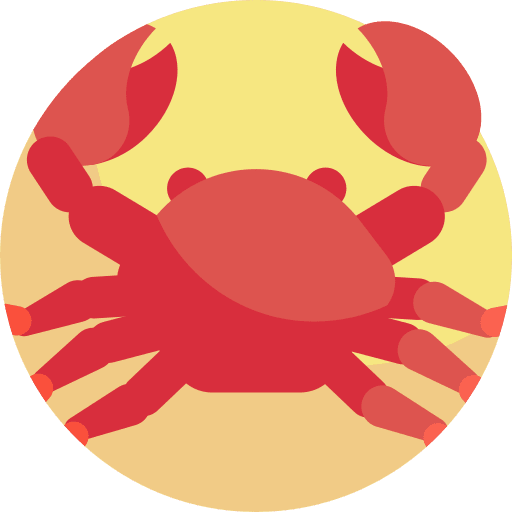 Crab food crab animals icon Crab food crab animals icon