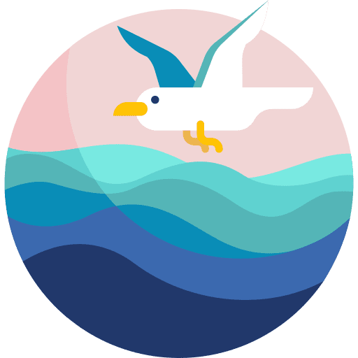 Ocean wildlife animals seagull icon Ocean wildlife animals seagull icon