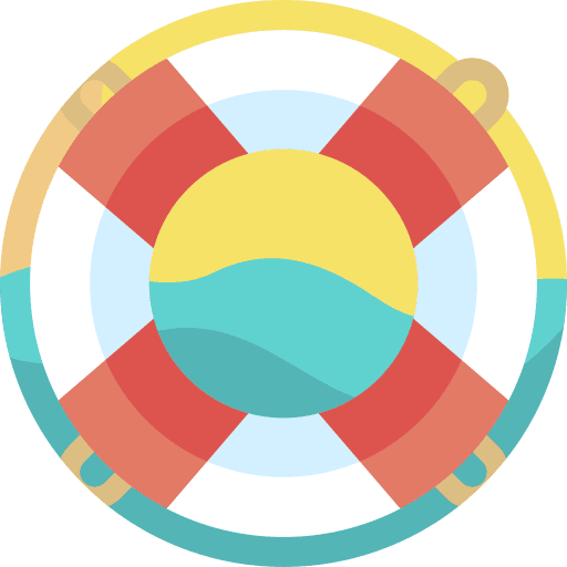 Lifeguard lifesaver float help icon Lifeguard lifesaver float help icon