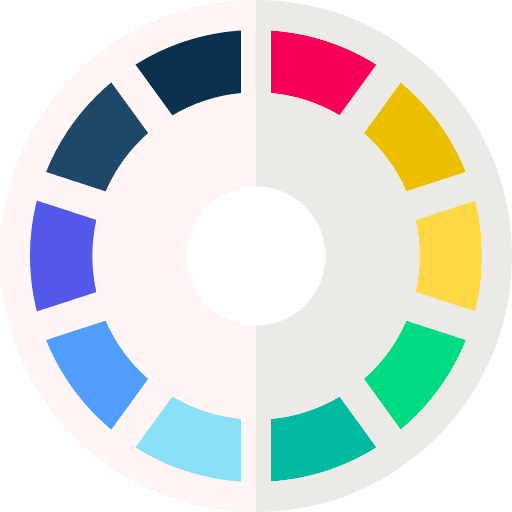 Color circle color palette graphic tool art and design icon