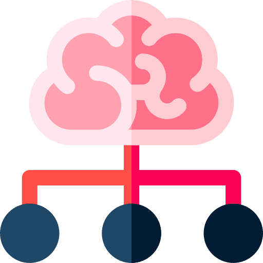 Connection mind connection network icon