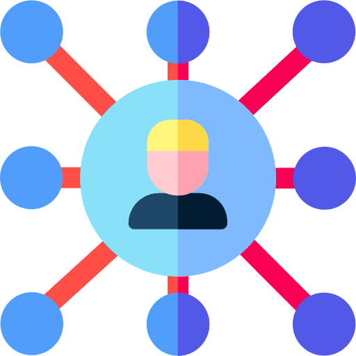 Viral avatar marketing social network icon