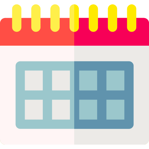 Calendar time schedule administration icon