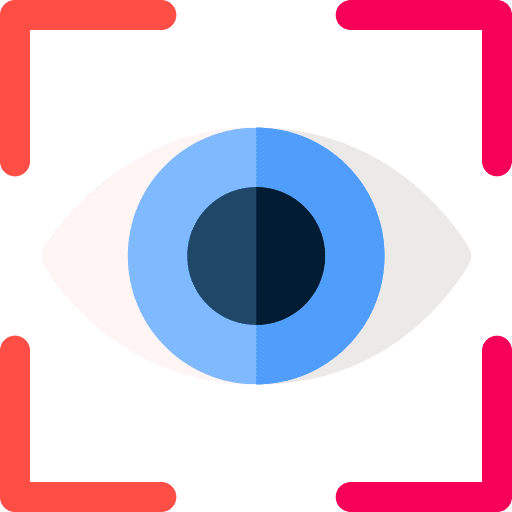 Eye visualization vision ui icon