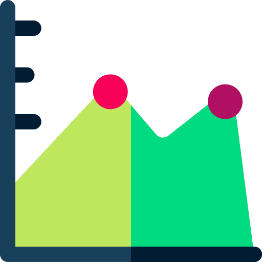 Graphic report graphic business and finance icon