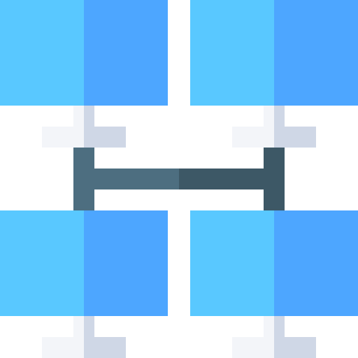 Computer networks screen networking technology icon