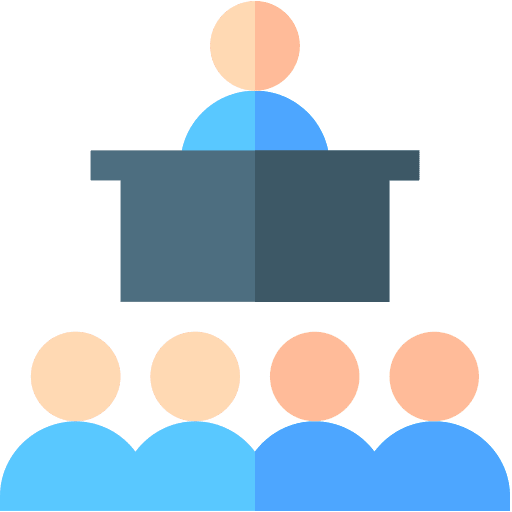 Conference conference training learning icon