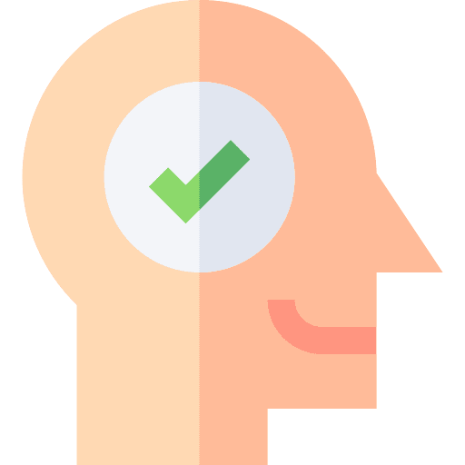 Positive thinking people user think icon Positive thinking people user think icon