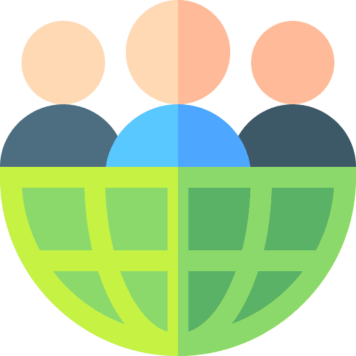 Team worldwide network international icon
