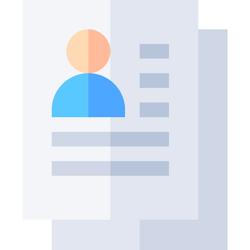 Curriculum vitae profile portfolio application icon Curriculum vitae profile portfolio application icon