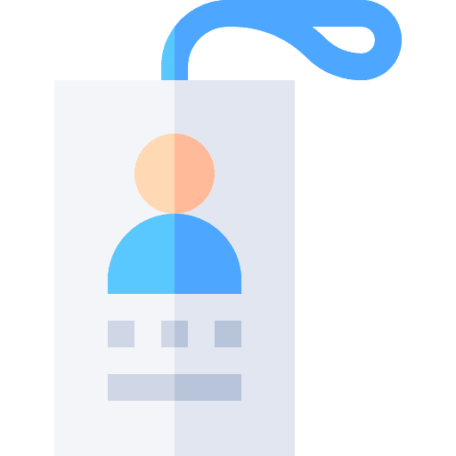 Id card business people identity icon Id card business people identity icon