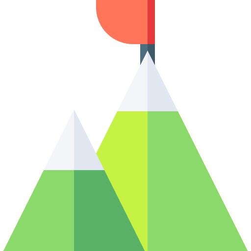 Mountain business and finance snow mountain icon Mountain business and finance snow mountain icon
