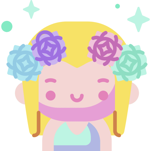 Girl girl flower people icon