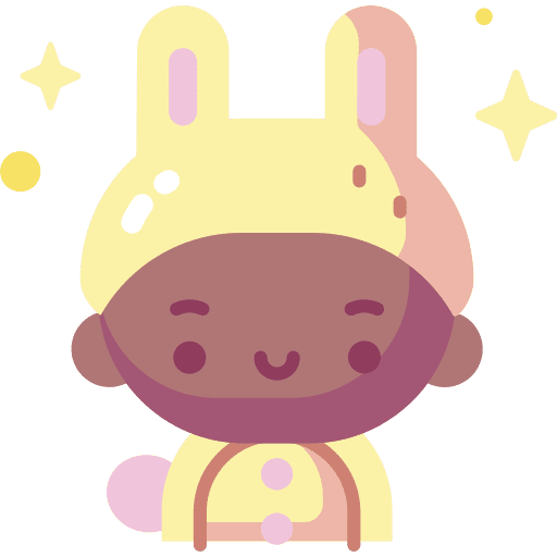 Rabbit people rabbit costume icon