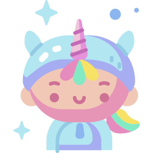 Unicorn carnival caucasian user icon