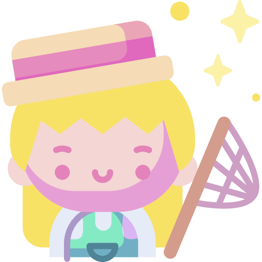 Girl butterfly net girl blonde icon Girl butterfly net girl blonde icon