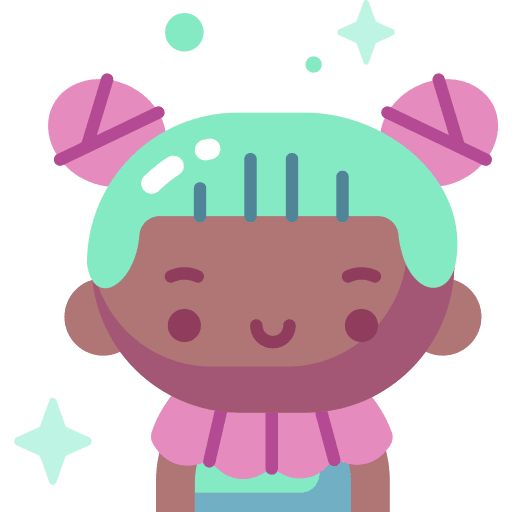 Girl carnival afro avatar icon Girl carnival afro avatar icon