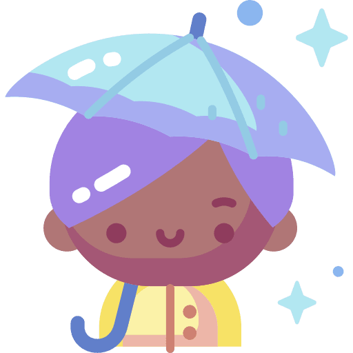 Boy umbrella afro boy icon Boy umbrella afro boy icon