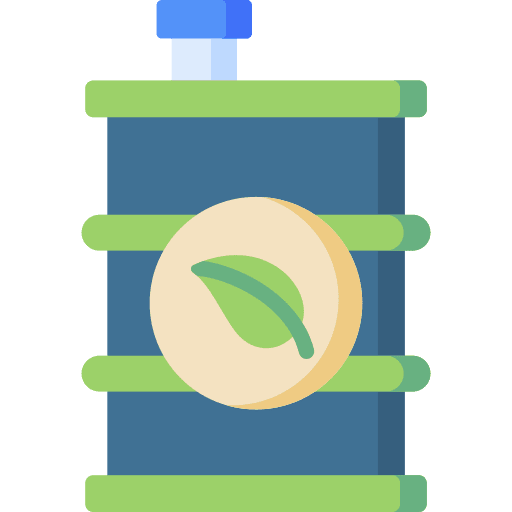 Biofuel industry leaf eco friendly icon