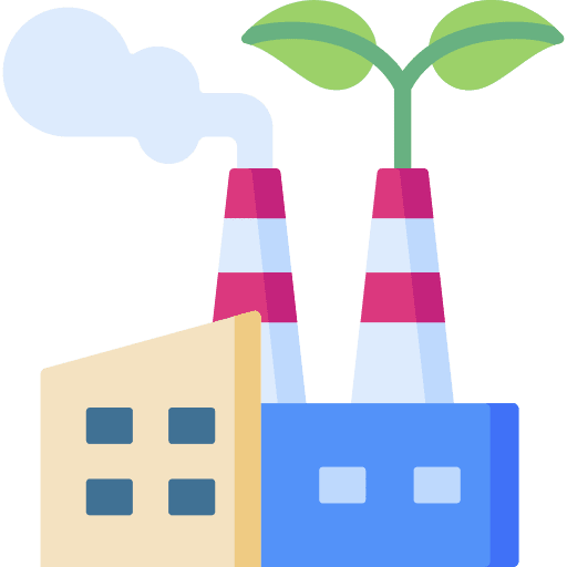 Green factory green industry ecology and environment icon Green factory green industry ecology and environment icon