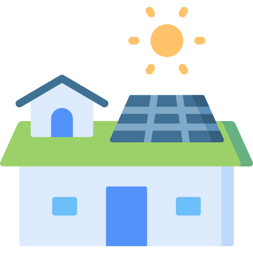 Solar panel solar panel sun real estate icon