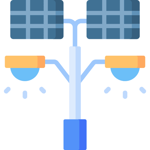 Street light architecture street light panel icon