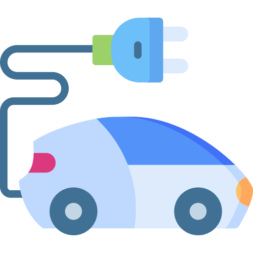 Electric car renewable plug renewable energy icon Electric car renewable plug renewable energy icon