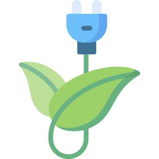 Green energy energy leaf lamp icon Green energy energy leaf lamp icon