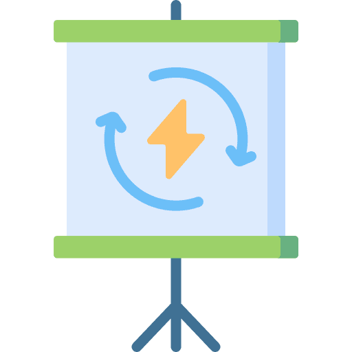 Presentation ecology school energy icon Presentation ecology school energy icon