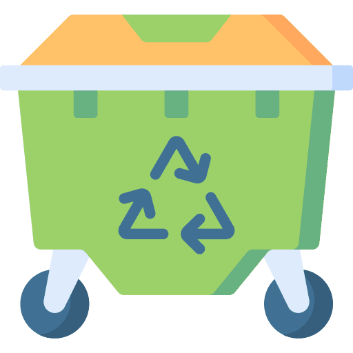 Recycle trash bin container icon Recycle trash bin container icon