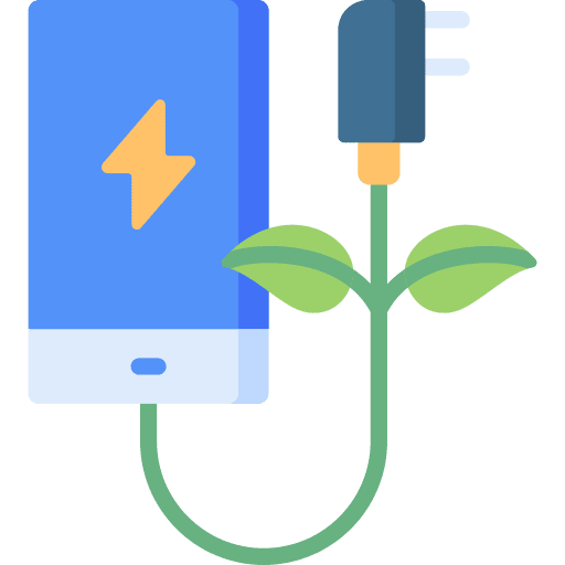 Smartphone nature charging mobile phone icon Smartphone nature charging mobile phone icon