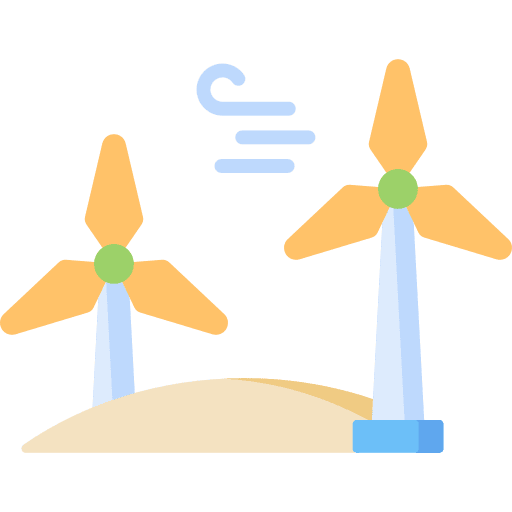 Wind energy resources power ecology and environment icon Wind energy resources power ecology and environment icon