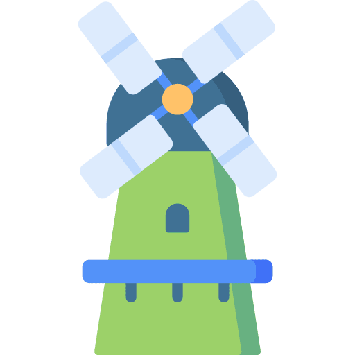 Windmill nature architecture wind energy icon Windmill nature architecture wind energy icon