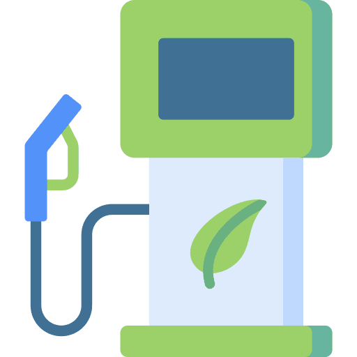 Biofuel gas gas station transportation icon Biofuel gas gas station transportation icon