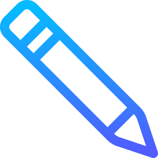 Pencil writing button interface icon