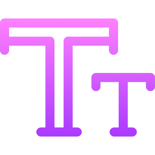 Typography format text editor select icon