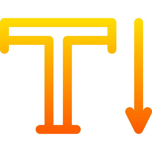 Vertical type letter editing edit icon Vertical type letter editing edit icon