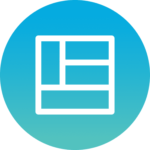 Layout art and design ui layout icon